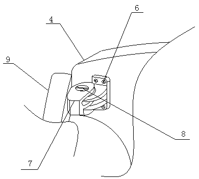 Glasses frame capable of adjusting tightness