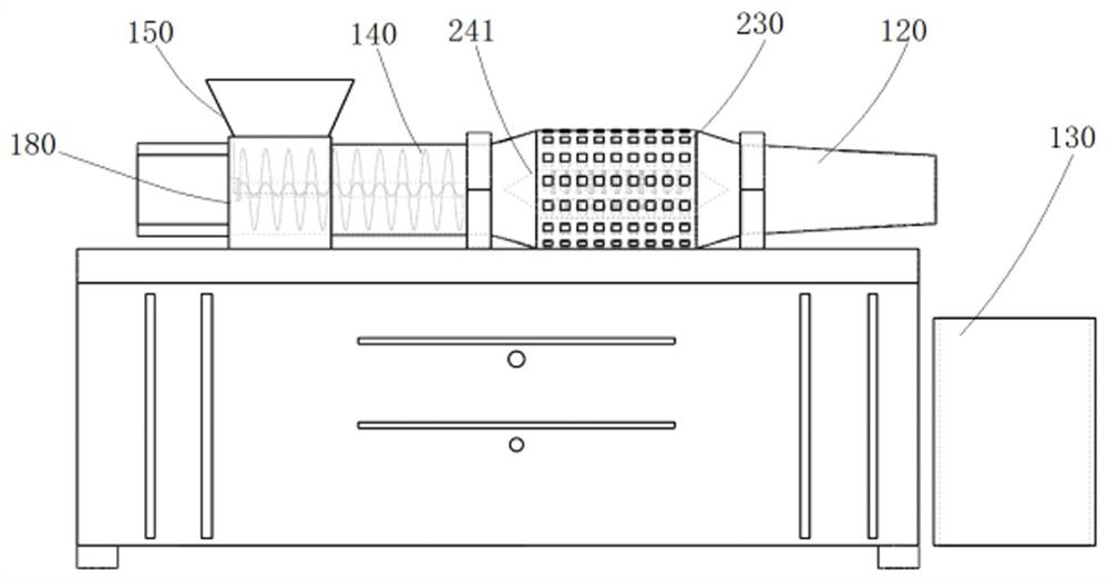 Noodle forming processing equipment based on magnetic spheres and processing method thereof