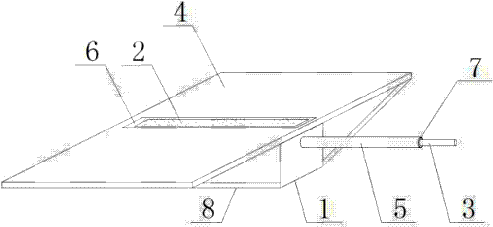 Sensor-cable-anti-press ground-plane-embedded overload detection device