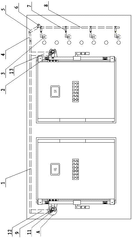 Multiple quick-opening locking devices for mine explosion-proof electrical appliances