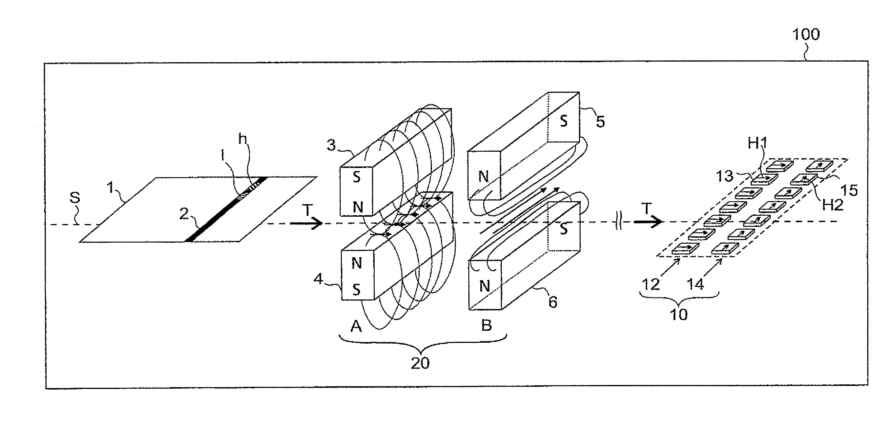 Magnetic sensor for checking value document