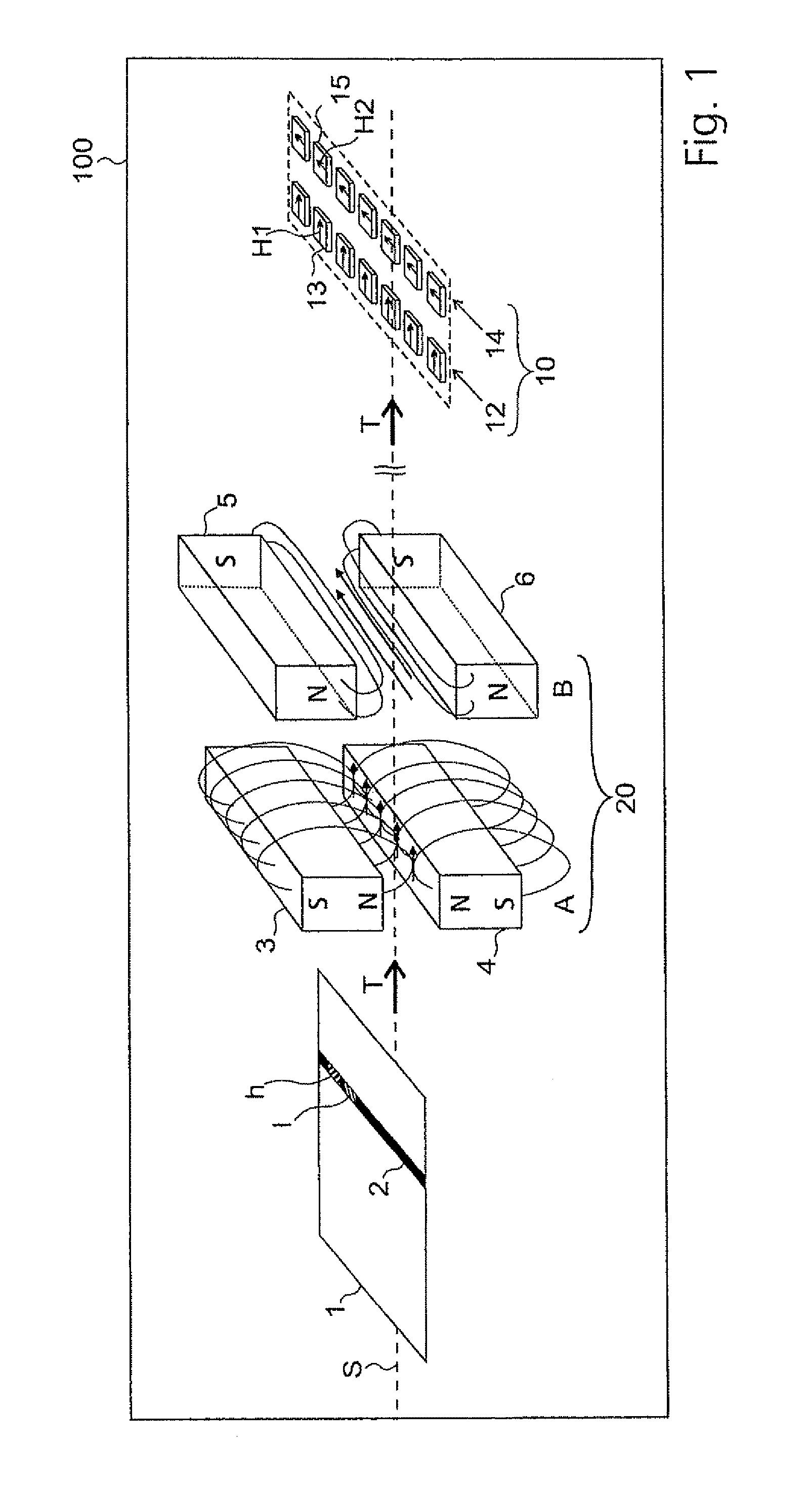 Magnetic sensor for checking value document