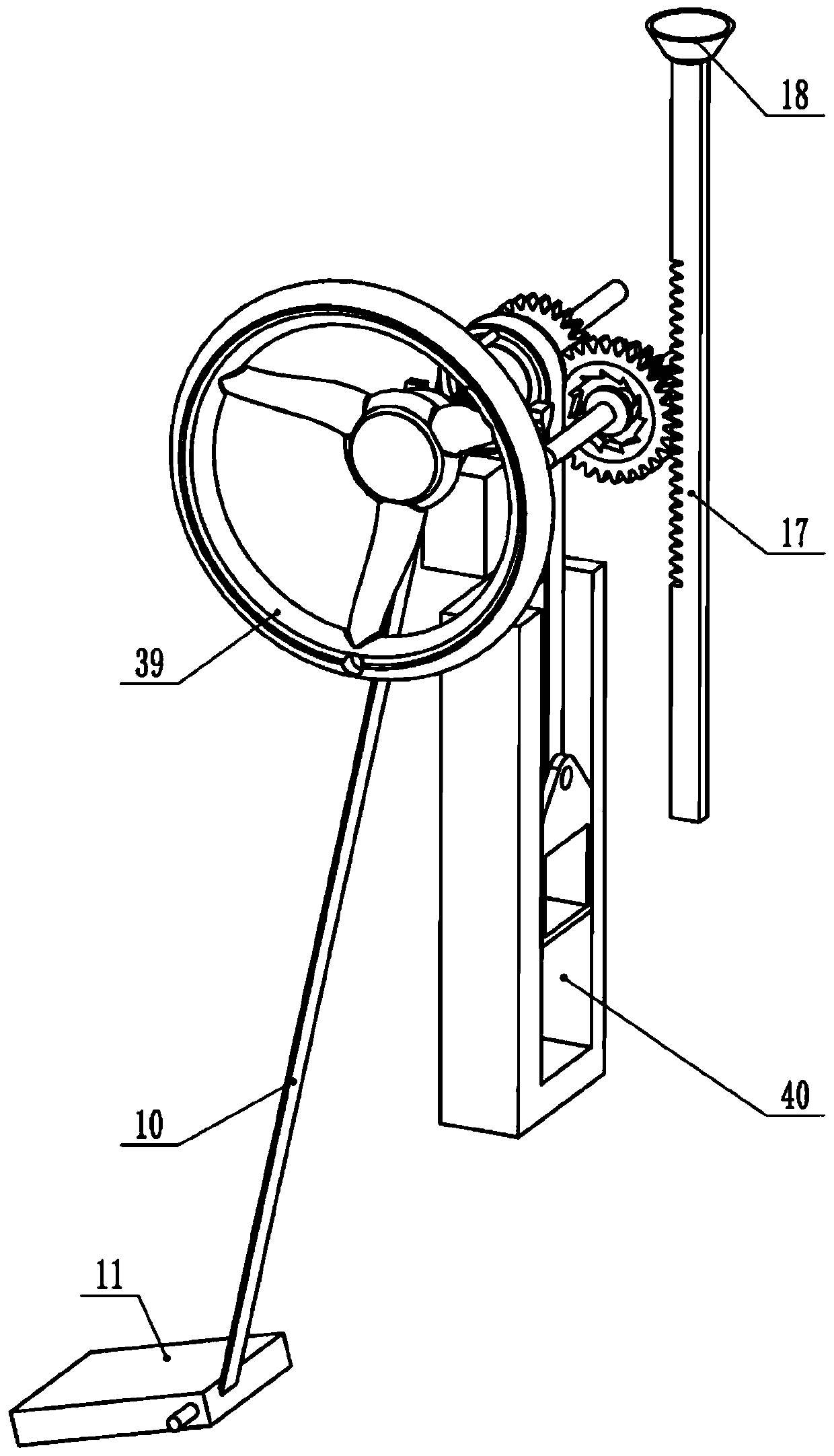 Anti-falling rehabilitation device for old people