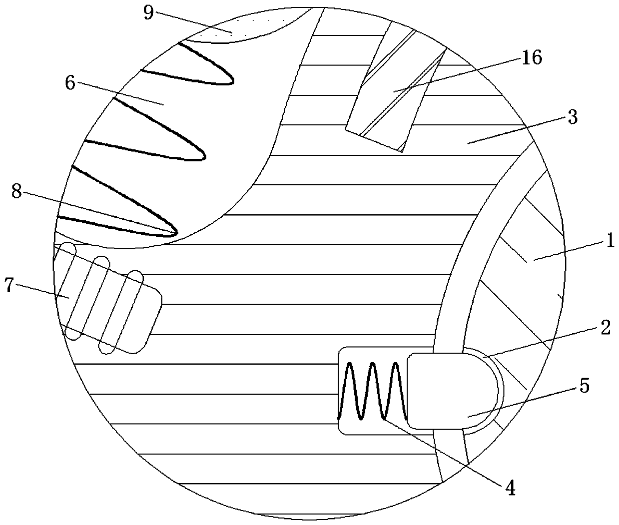 External variable-resistance anti-stall furniture coating stirring auxiliary device