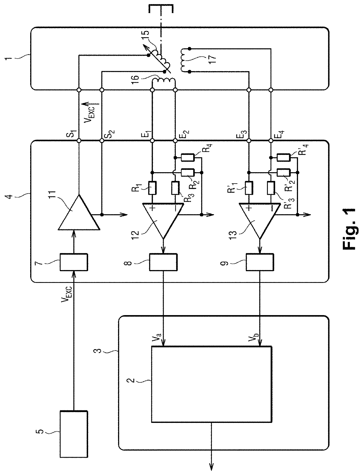 Method for measuring a displacement