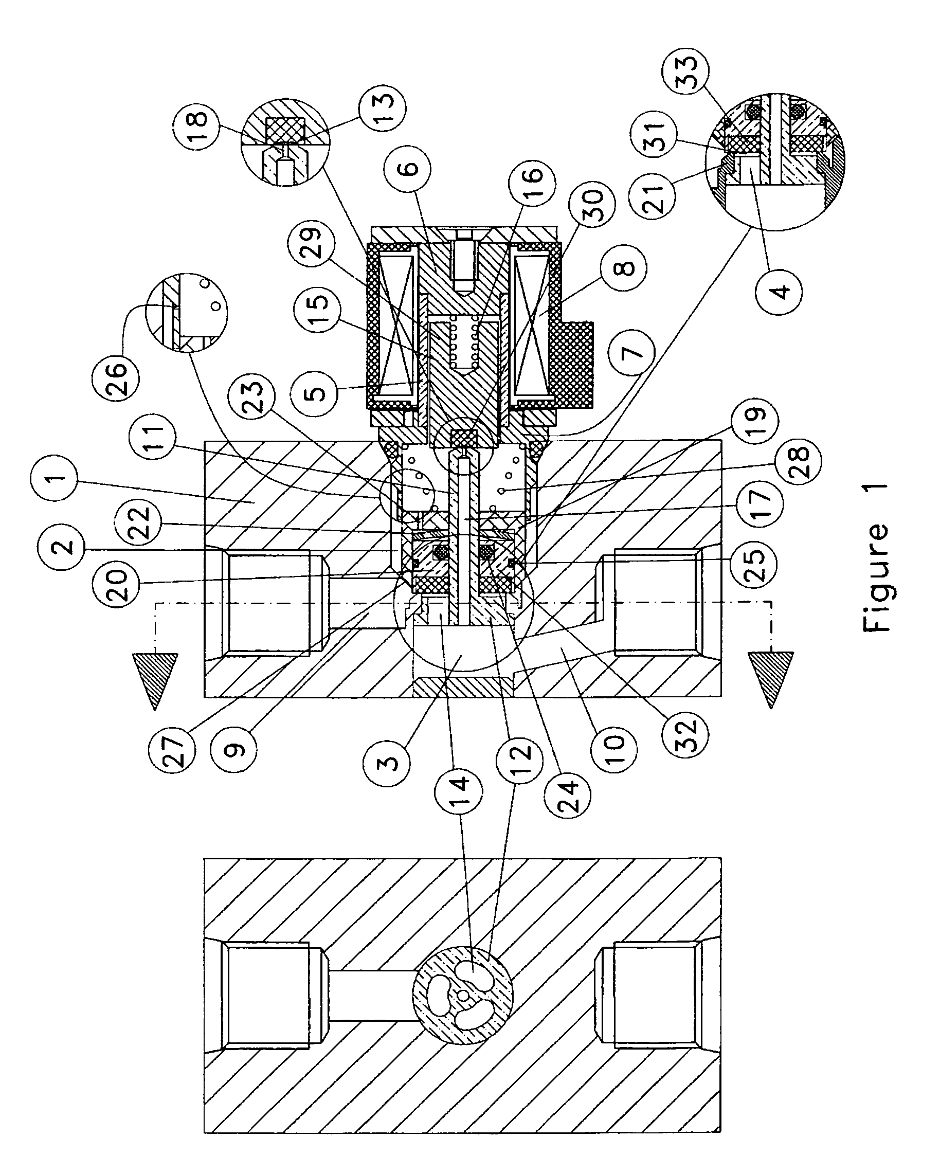 Solenoid isolation valve