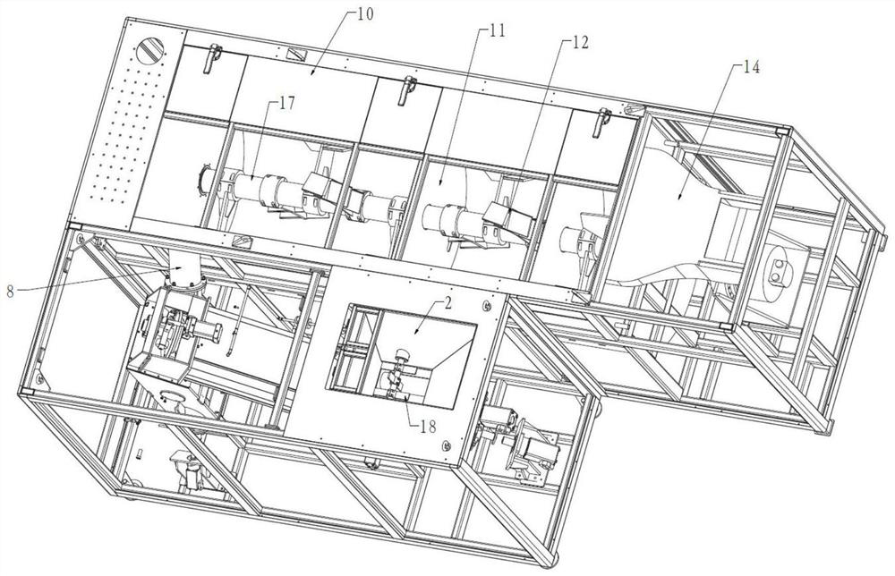 A full hydraulic fruit and vegetable processing equipment