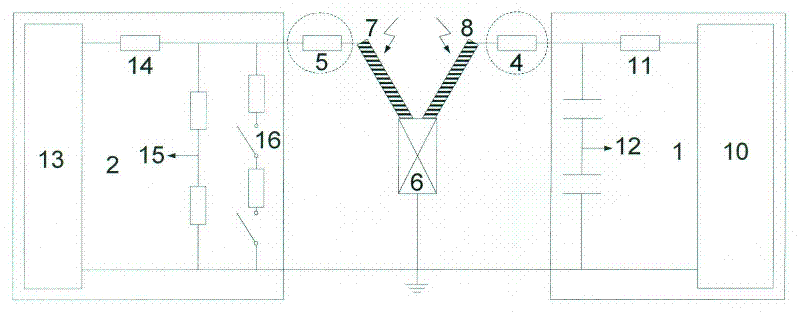 Alternating current, direct current and impulse joint superposition test method for extra-high voltage transmission level equipment used in high-altitude area