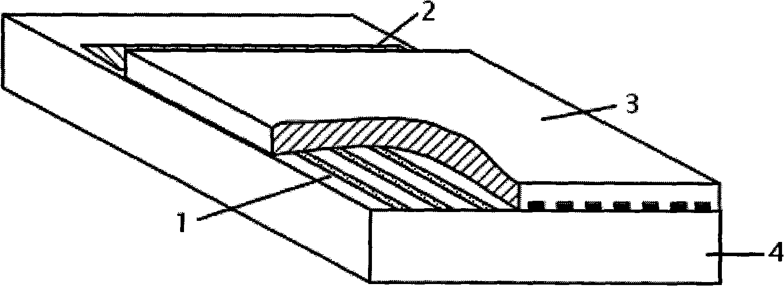 Double-face nanometer band electrode array integration sensor capable of being cut and method for manufacturing same