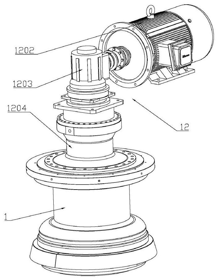 Oscillating head mechanism of oscillating rolling machine