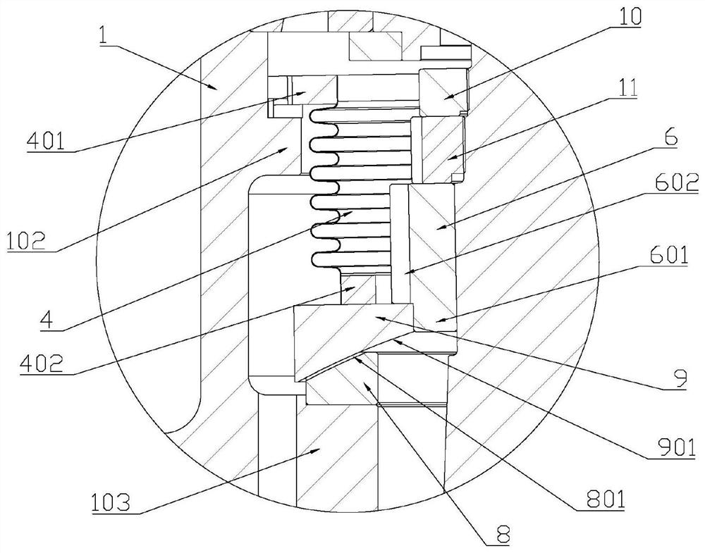 Oscillating head mechanism of oscillating rolling machine