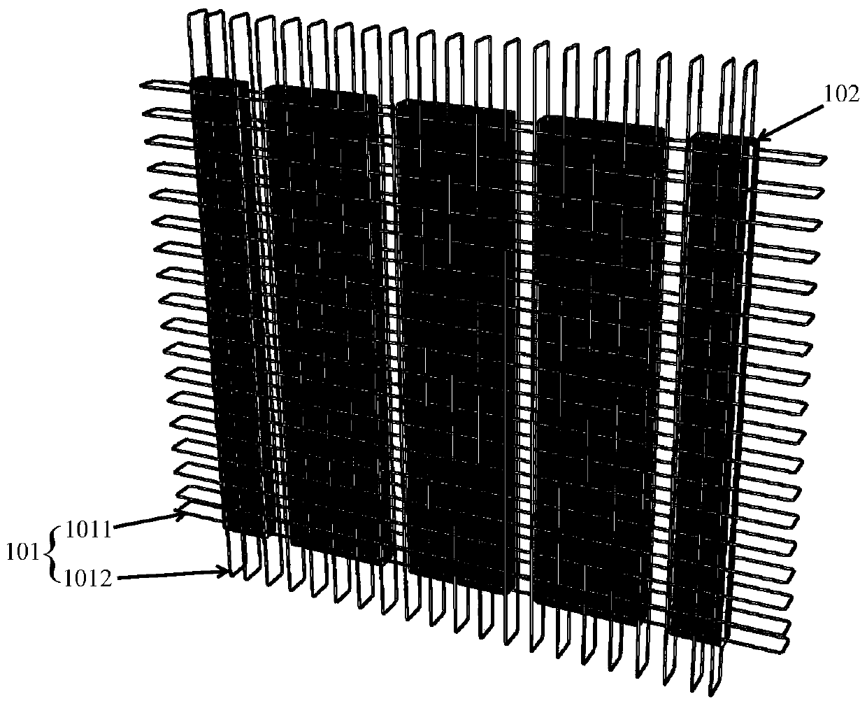 Fabricated core-grouting wall body, construction method of fabricated core-grouting wall body and frame for preparing wall body