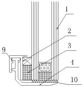 Embedded glass supporting plate