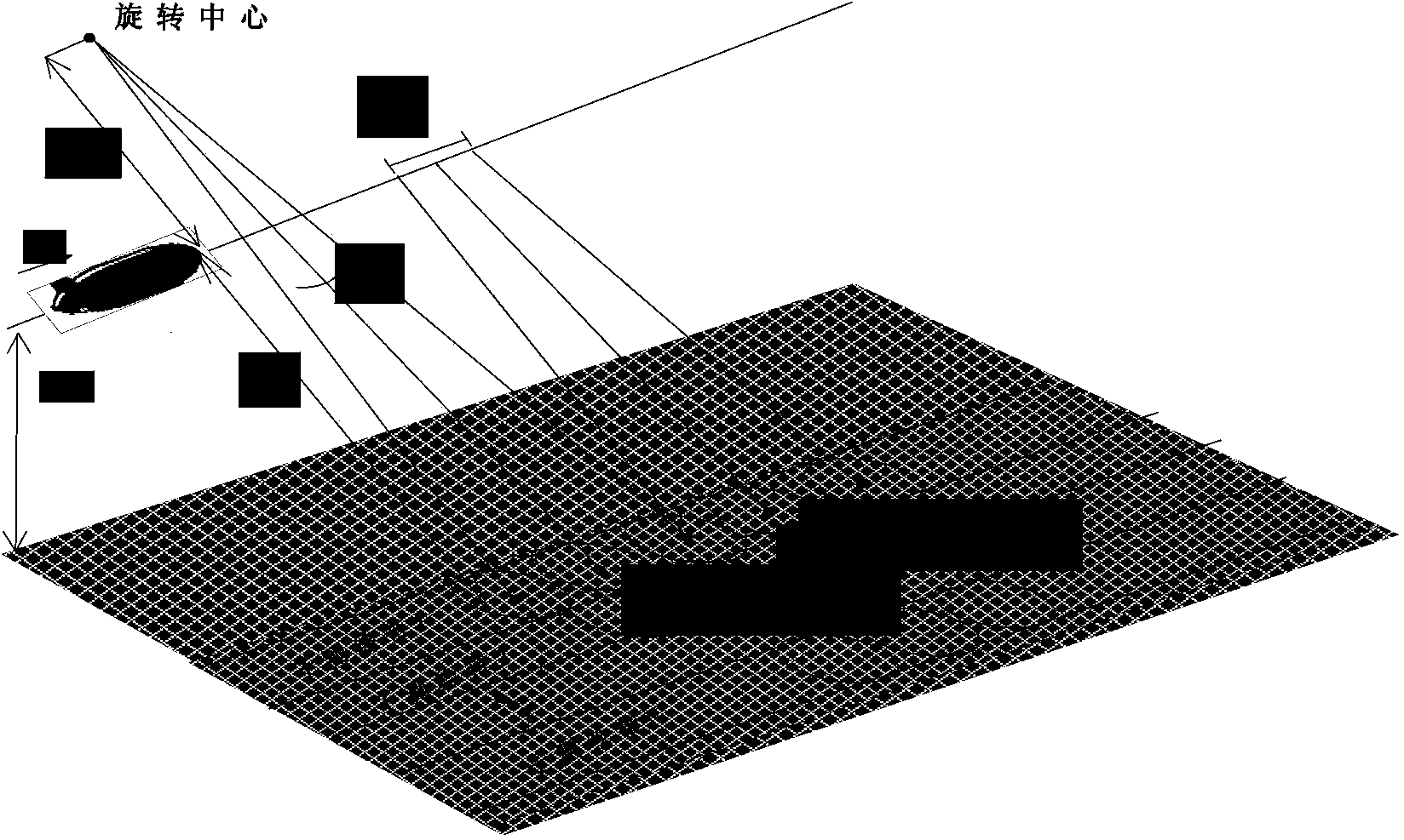 Large-scene imaging method of near-space slow-velocity platform synthetic aperture radar