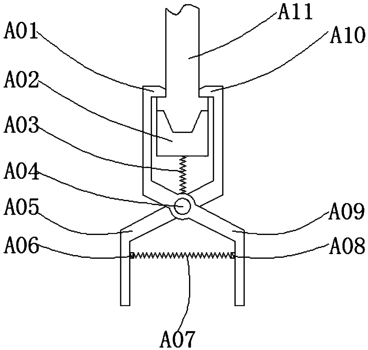 Sealing device of food filling machine and using method of sealing device