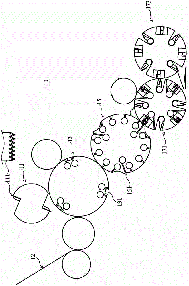 Cutting and folding devices for fiber or plastic products