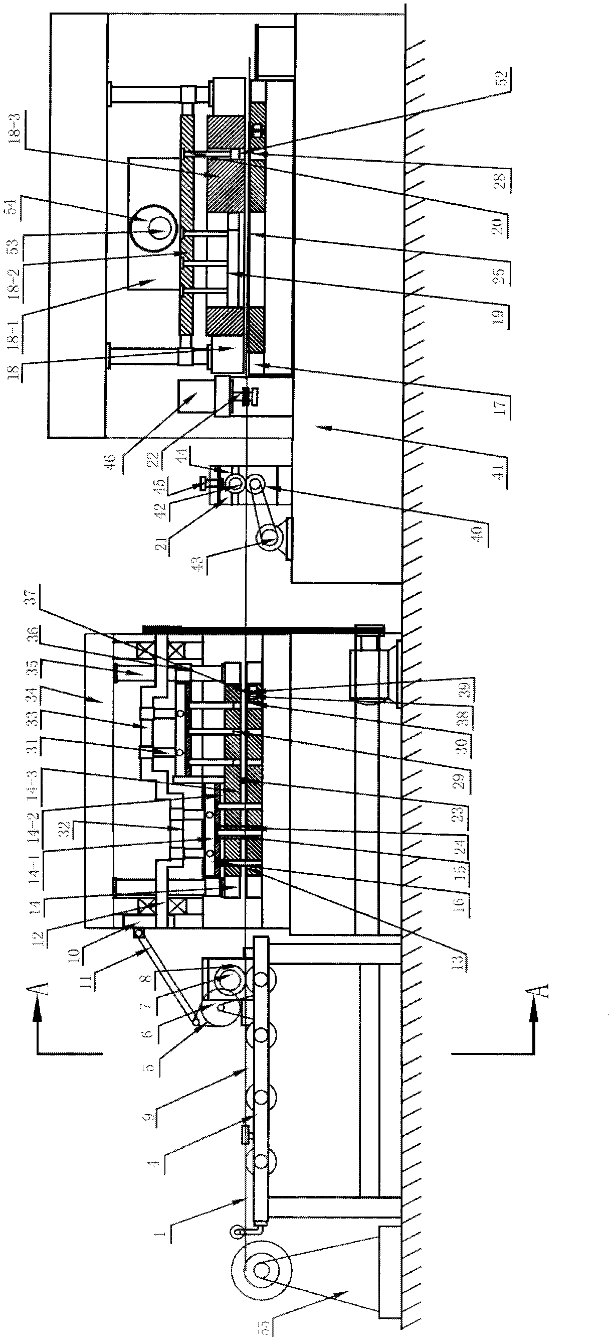 Stamping equipment for grid plates of lead-acid storage battery