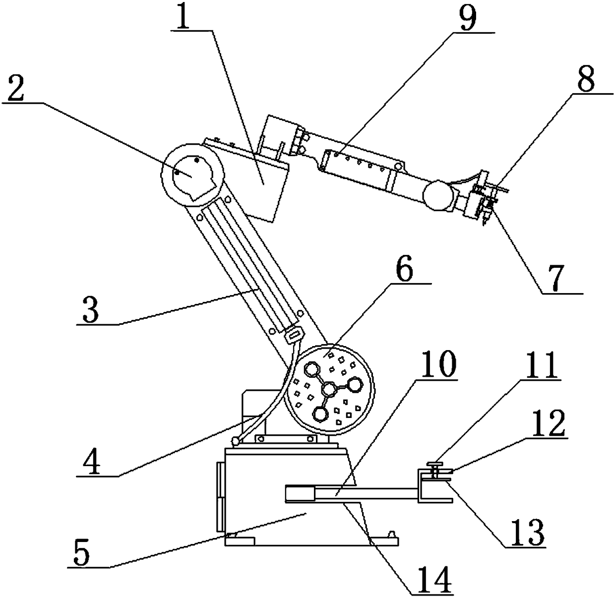 Medical mechanical arm for assisting in operations