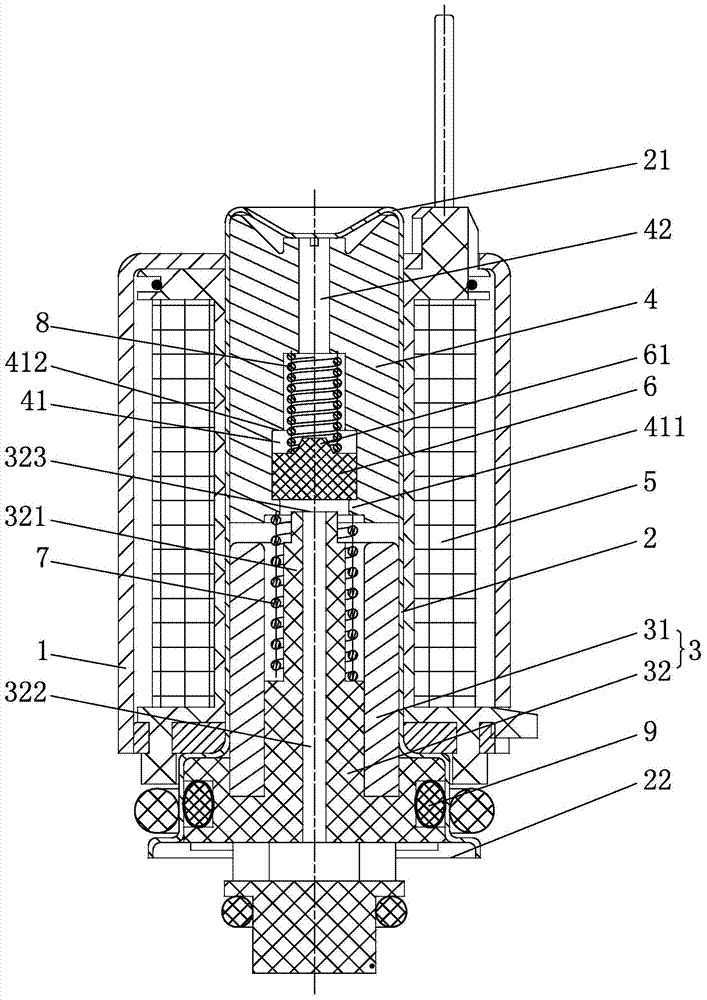 Electromagnetic valve used for EBS braking system