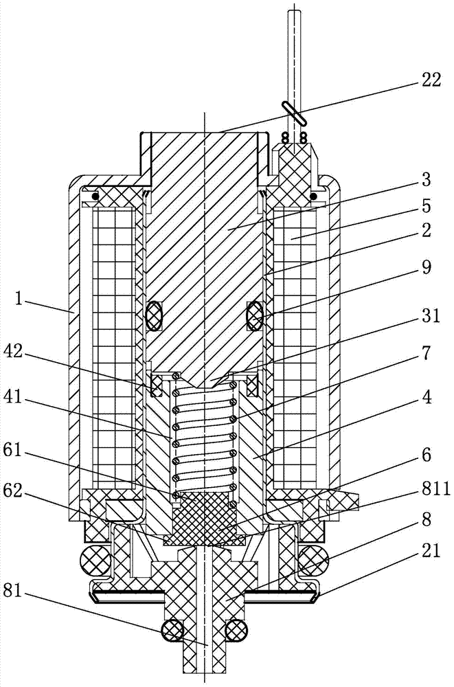 Electromagnetic valve used for EBS braking system