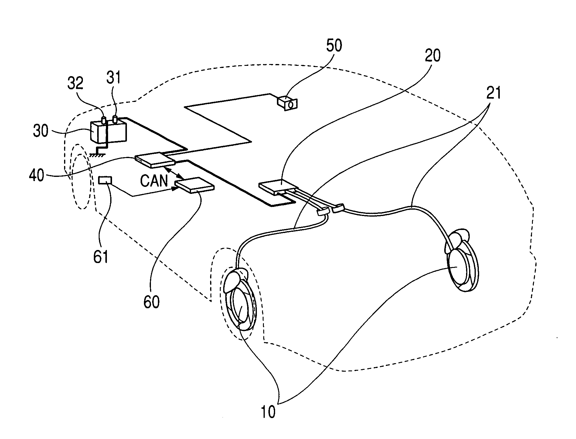 Electric parking brake control system