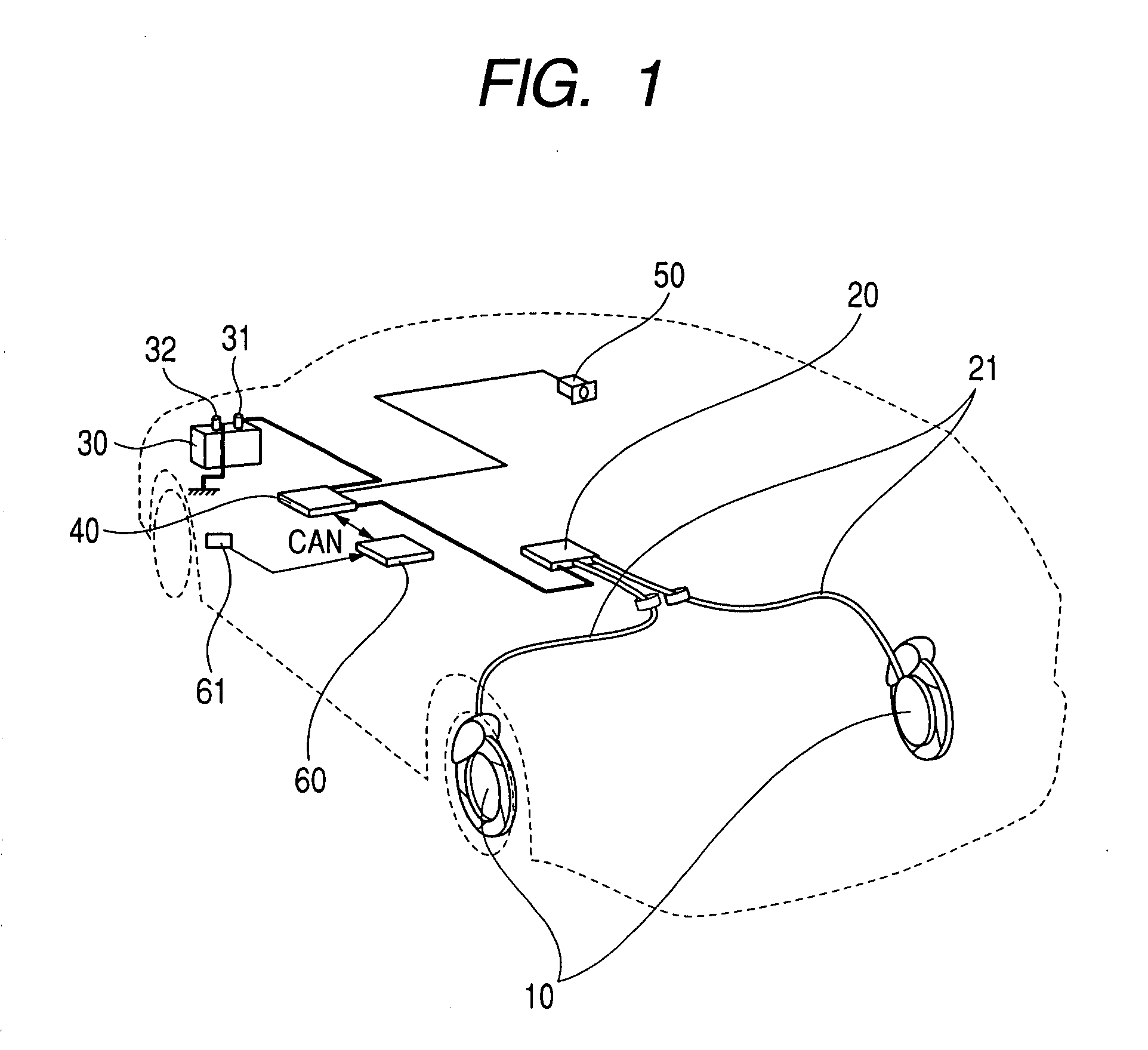 Electric parking brake control system