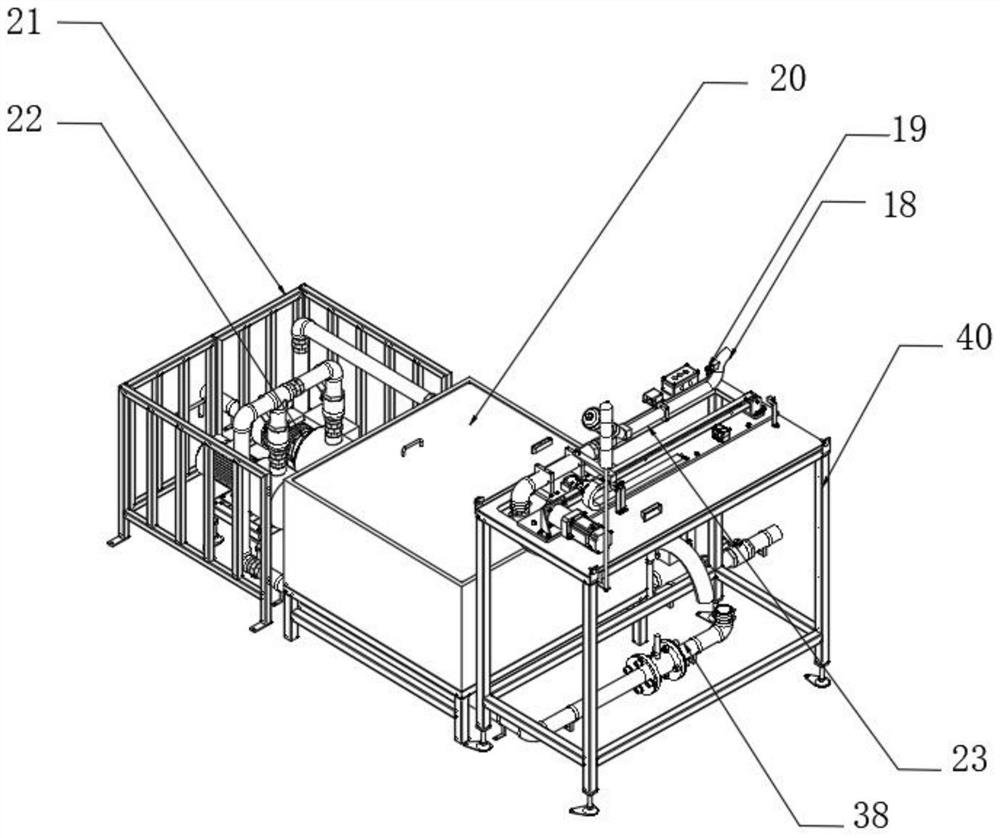 A production line for drum washing machines