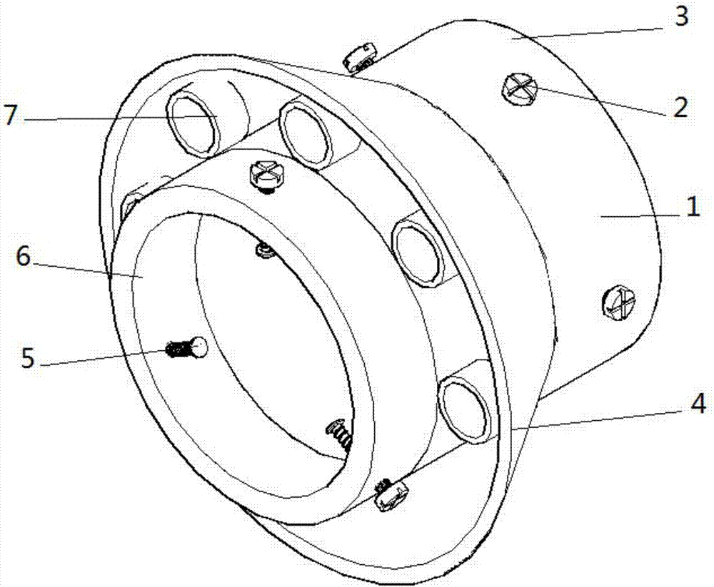 Fixed protective device of handheld type grinding machine for casting