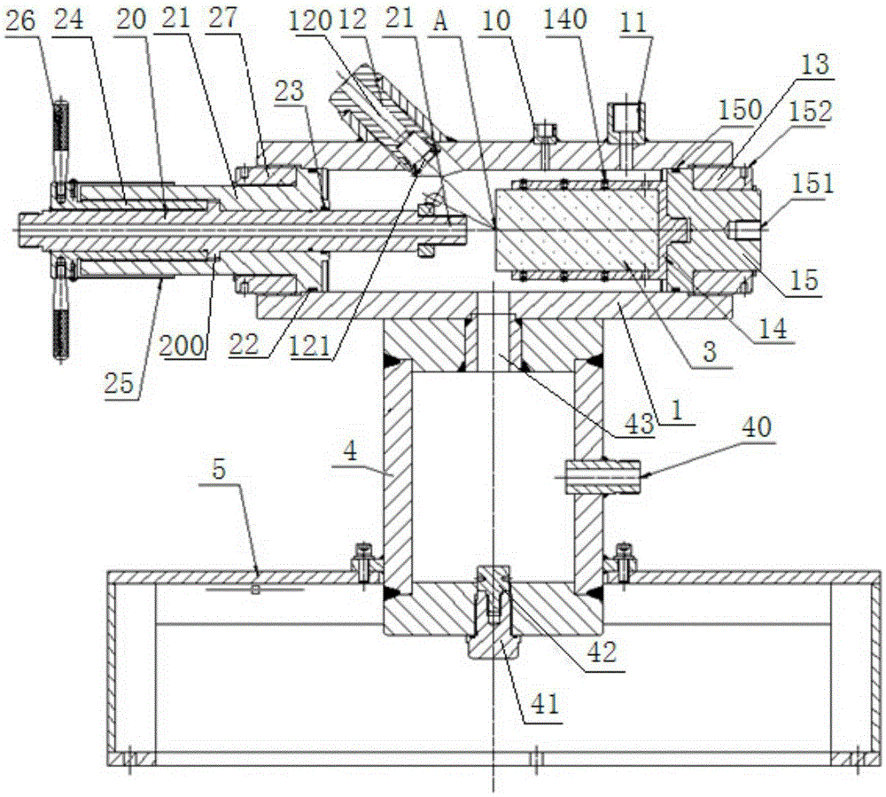 Downhole confining pressure abrasive material jet flow simulation experimental device and method