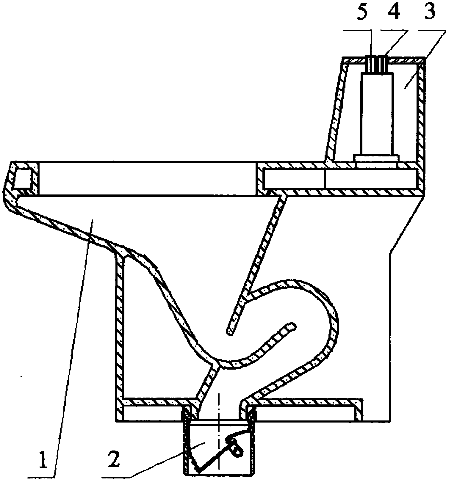 Water pre-injection type double-seal pedestal pan