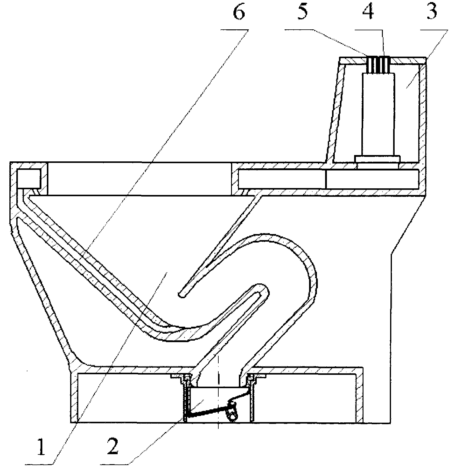 Water pre-injection type double-seal pedestal pan