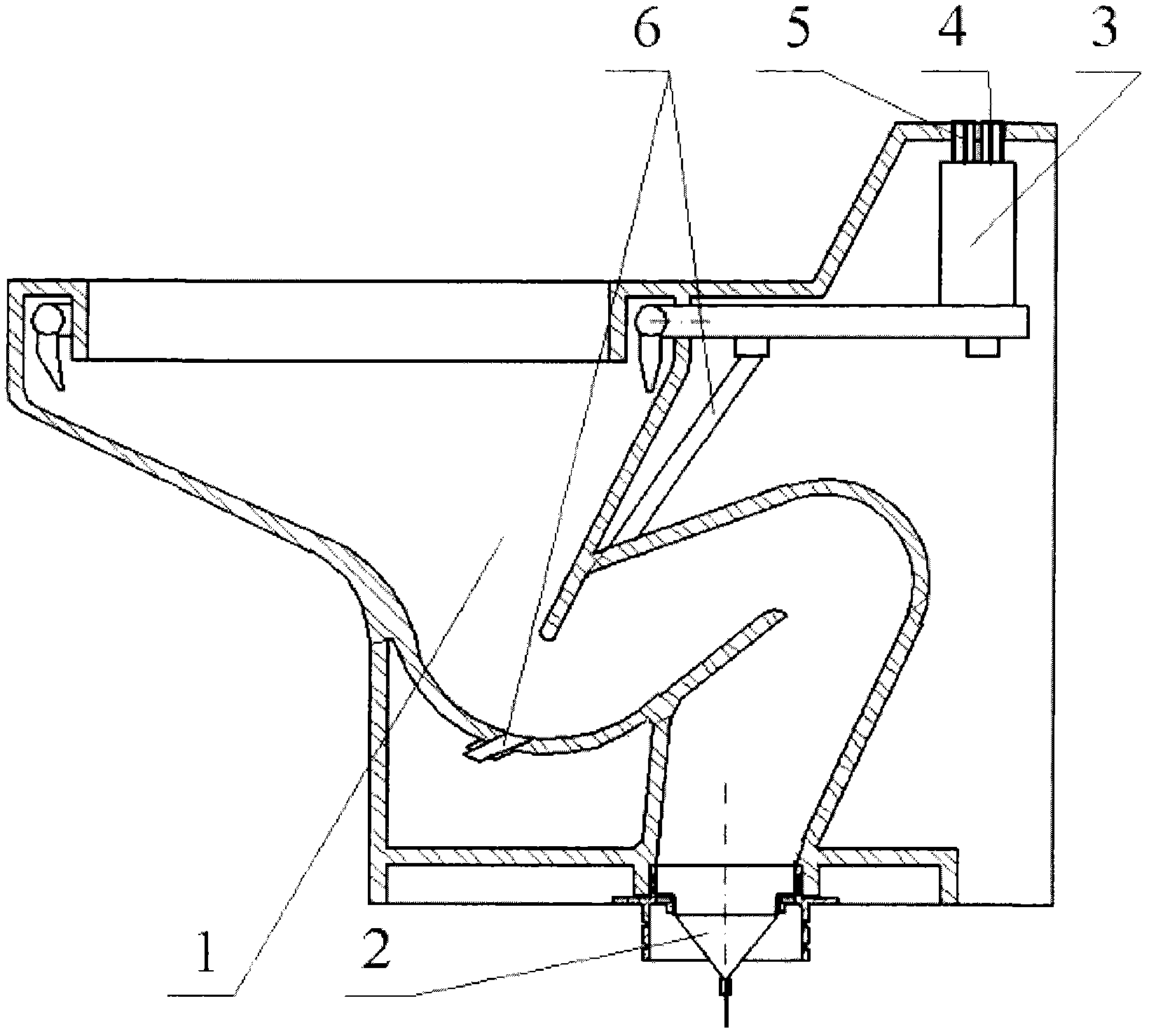 Water pre-injection type double-seal pedestal pan