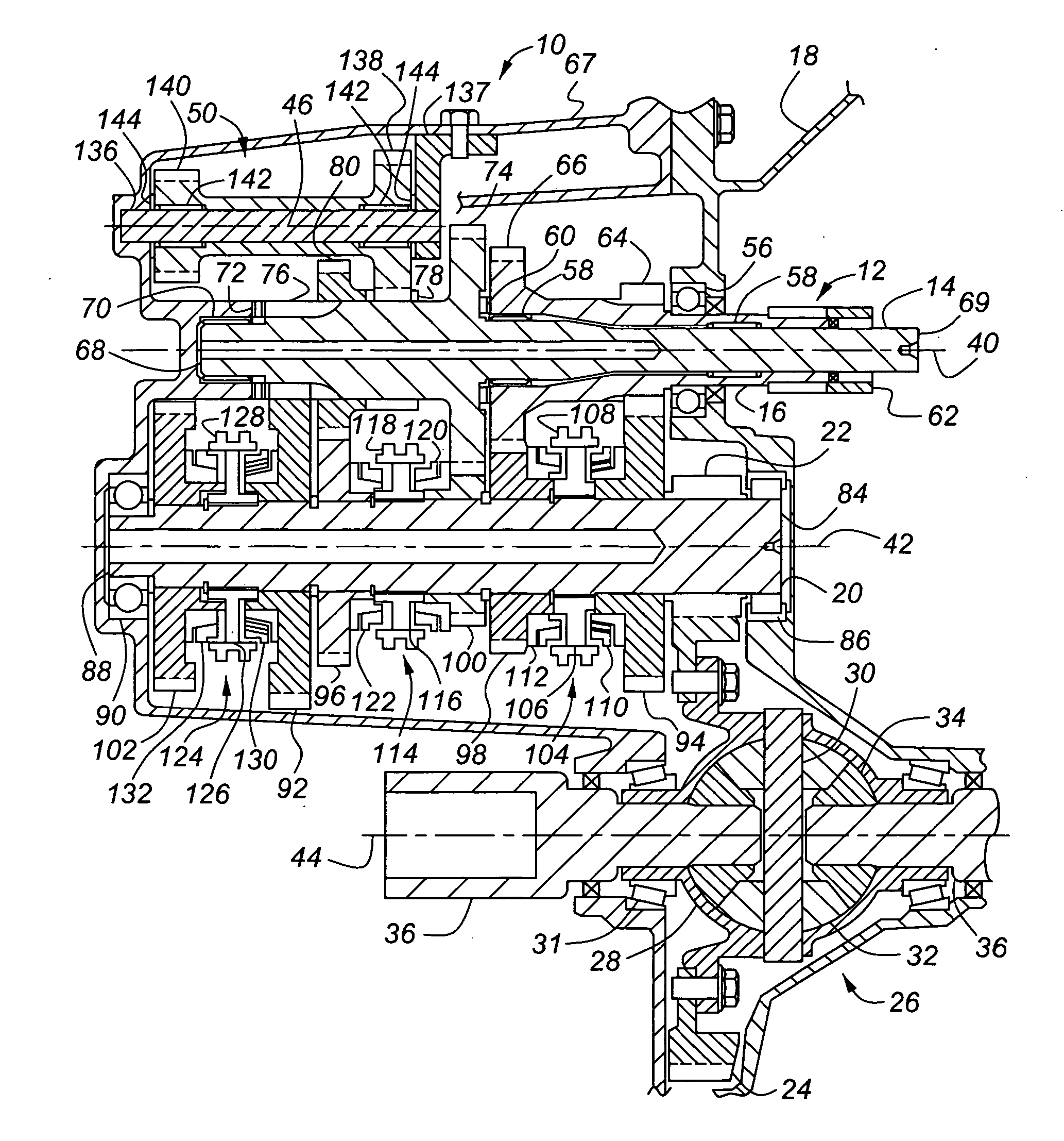 Dual input automatic transaxle