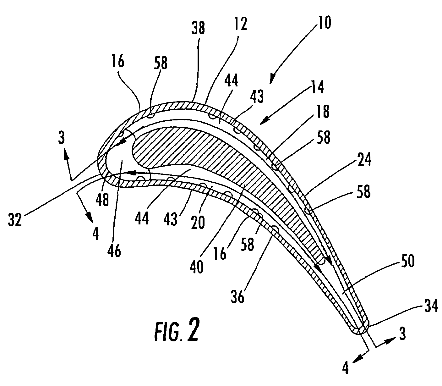 Turbine airfoil cooling system with axial flowing serpentine cooling chambers