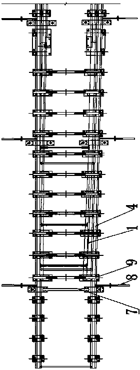 Monolithic rail bed and turnout lifting support arrangement structure of subway short sleeper