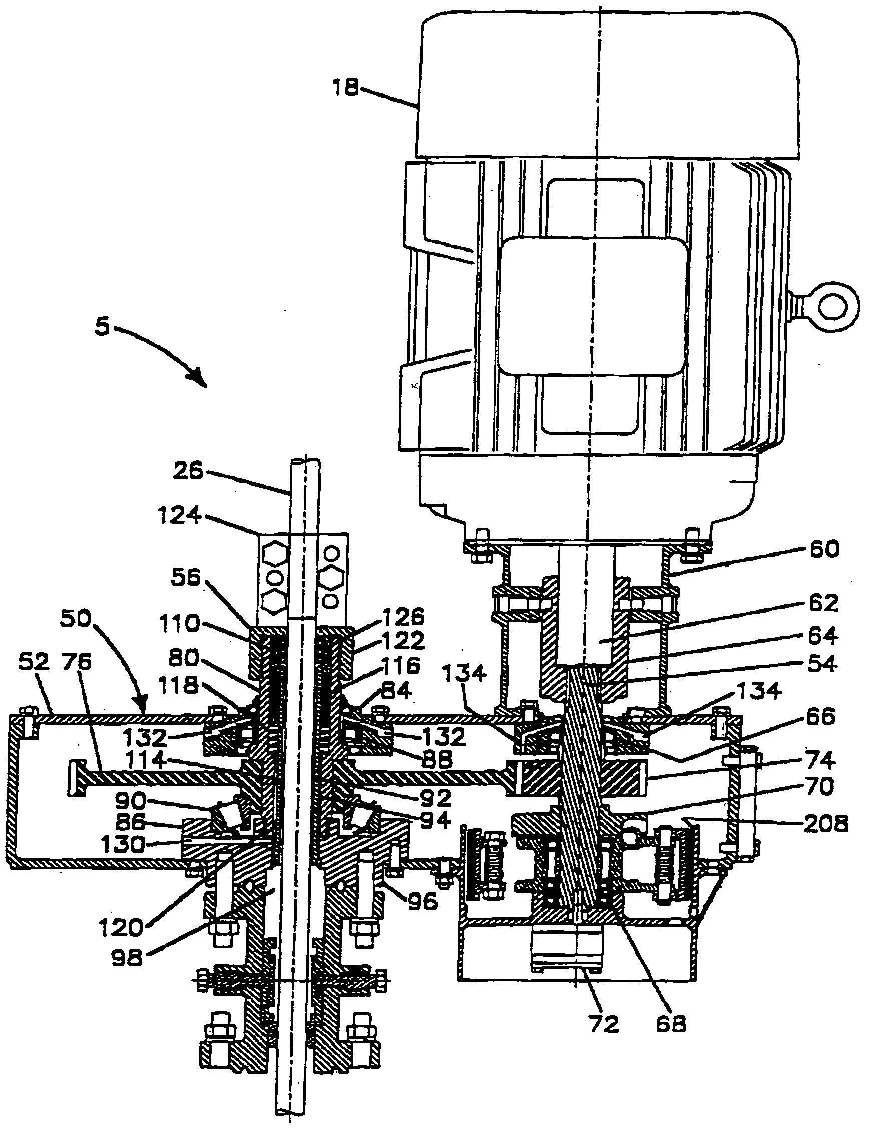 Pump drive head with stuffing box