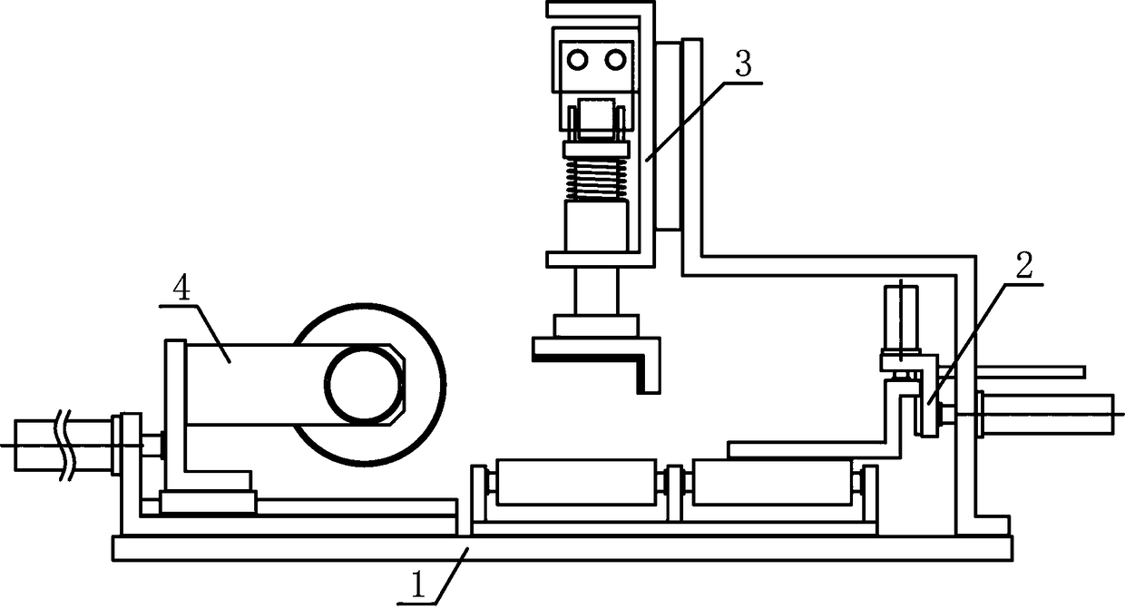 Aluminum profile segmenting and transferring mechanism