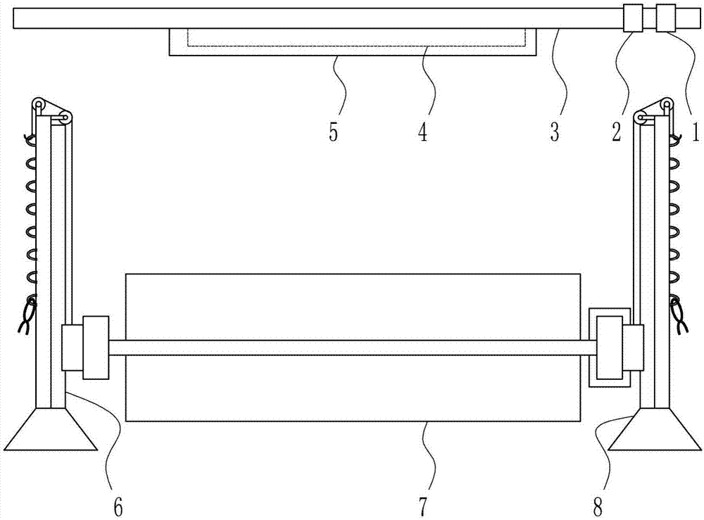 Drying device for leather dyeing