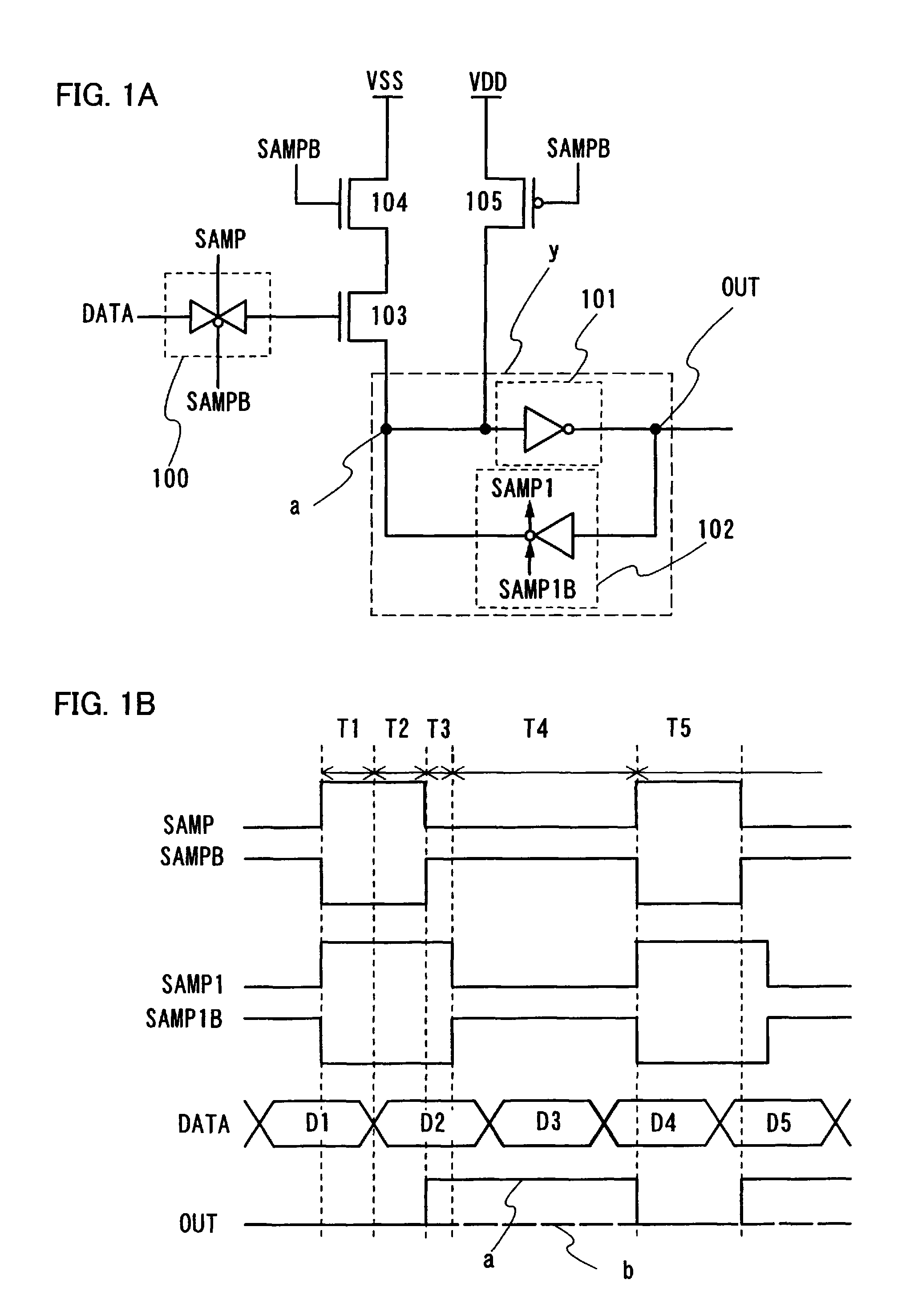 Data latch circuit, driving method of the data latch circuit, and display device