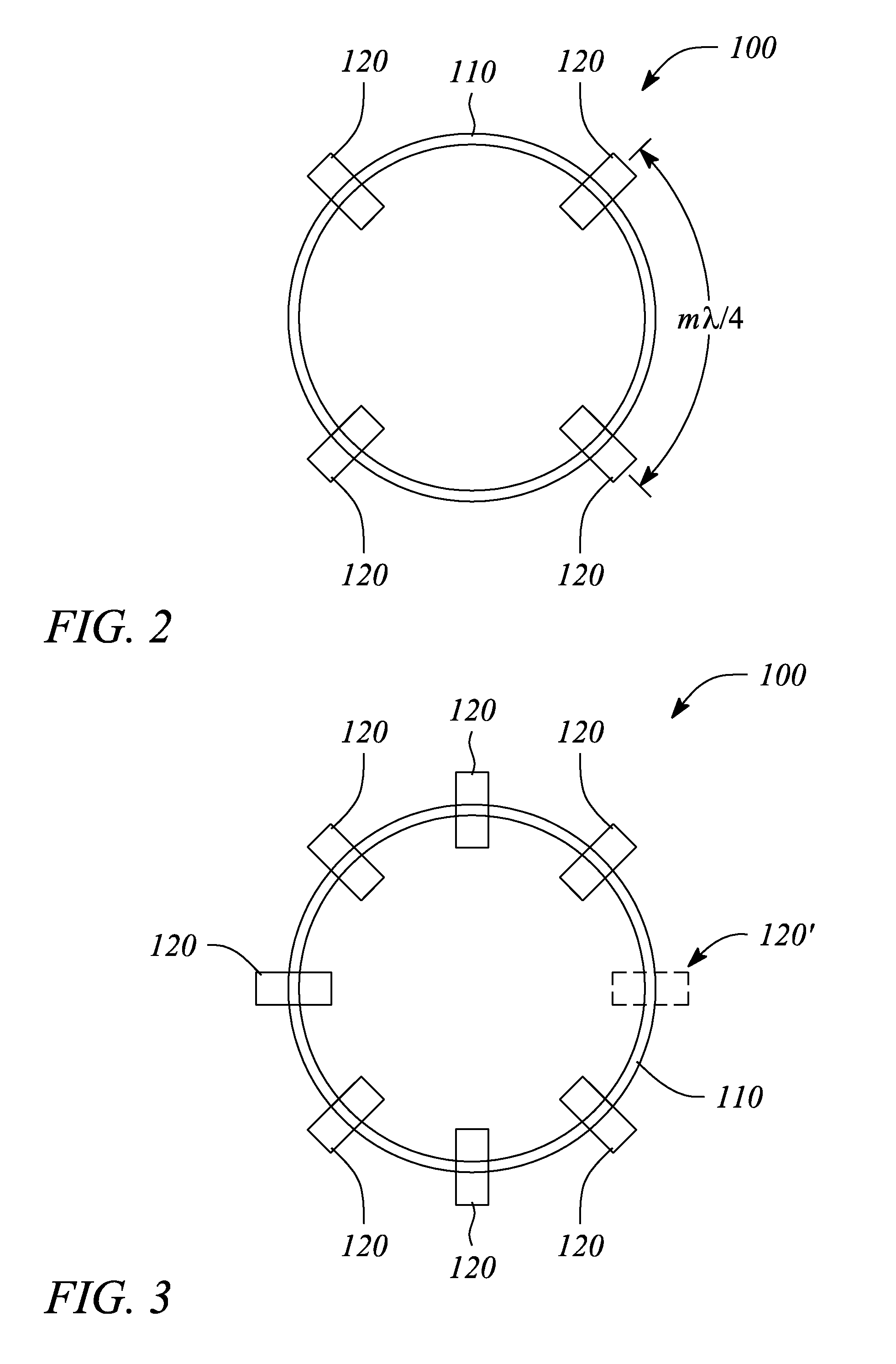 Controllable optical ring resonator having periodically spaced control electrodes