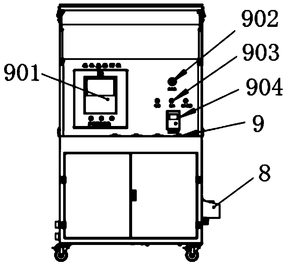 Spraying type sulfur removal machine