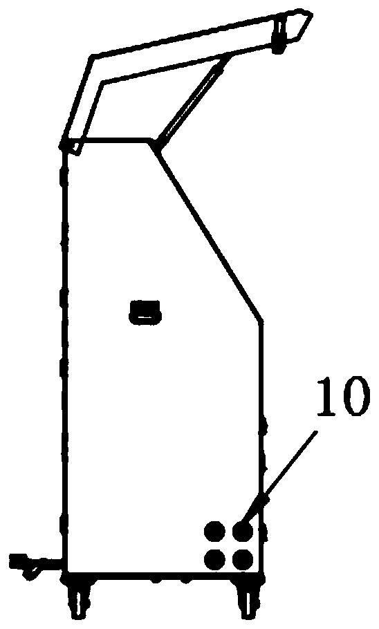 Spraying type sulfur removal machine