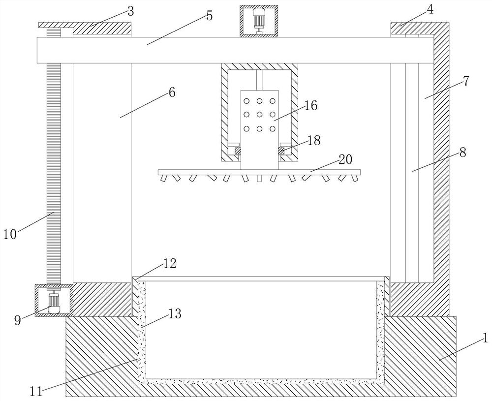 Rotary water sprayer device of numerical control machine tool