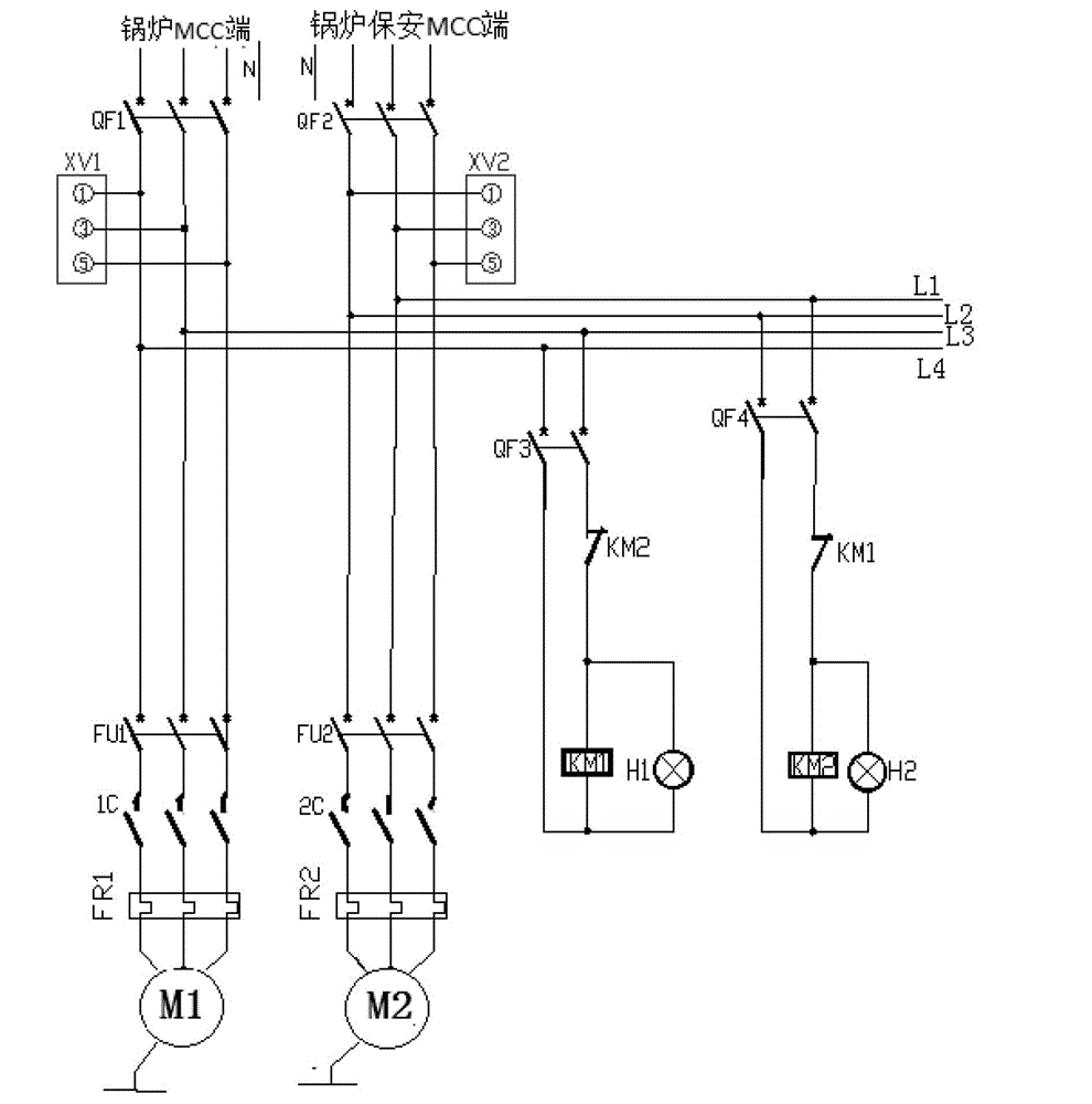 Improved fan oil station electrical control system