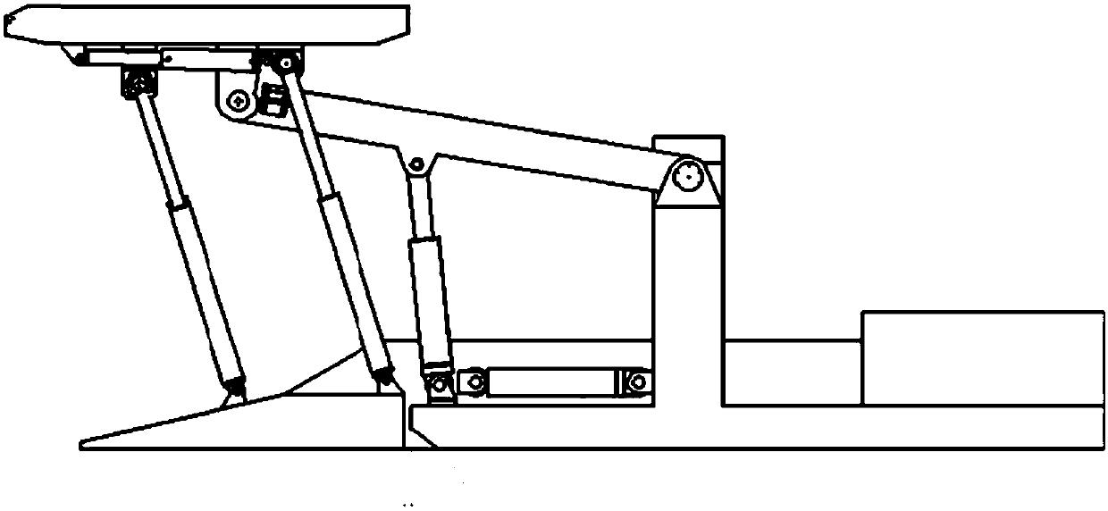 Walking support for mine excavation face, walking method and roadheader