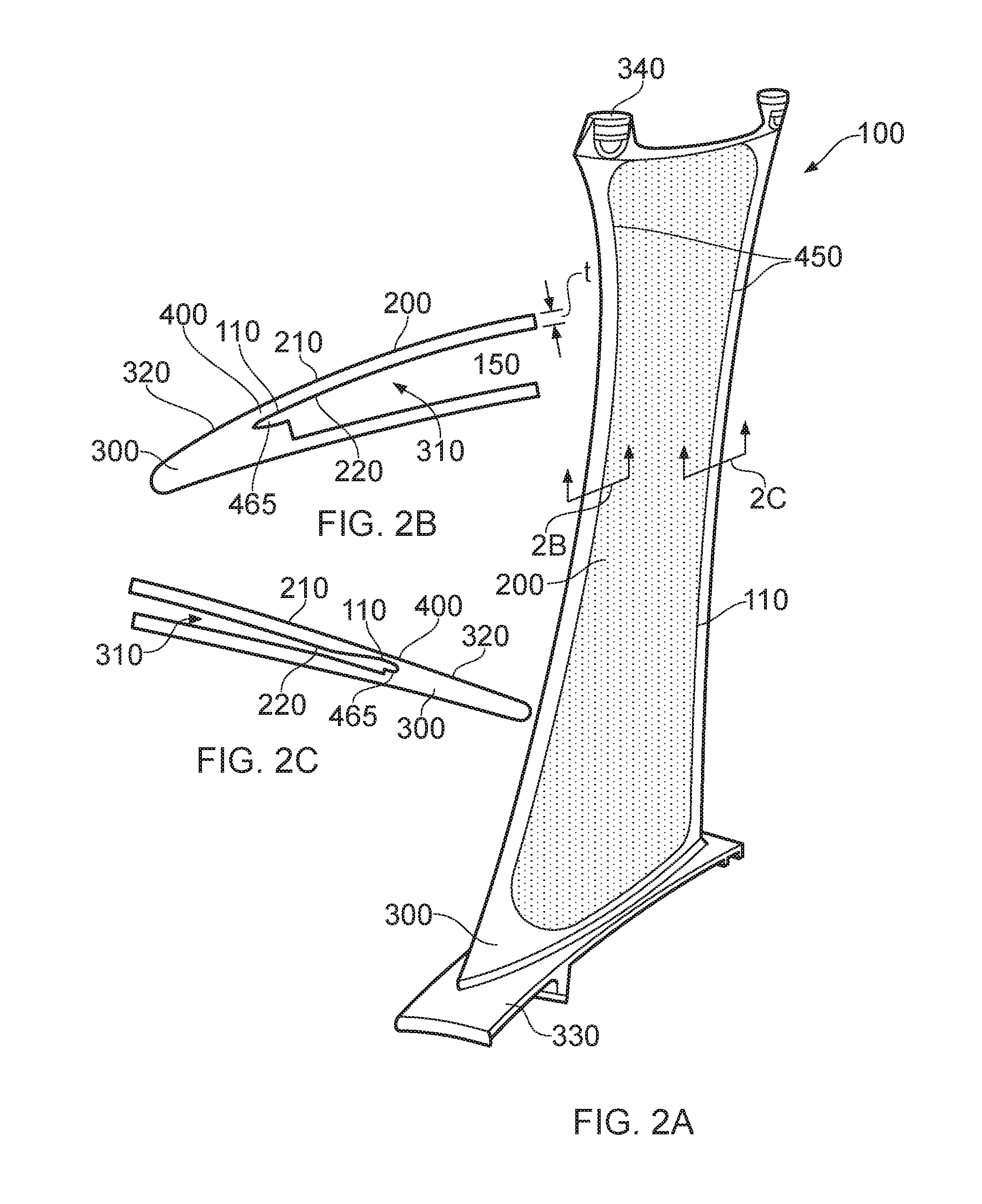 Manufacture of a hollow aerofoil