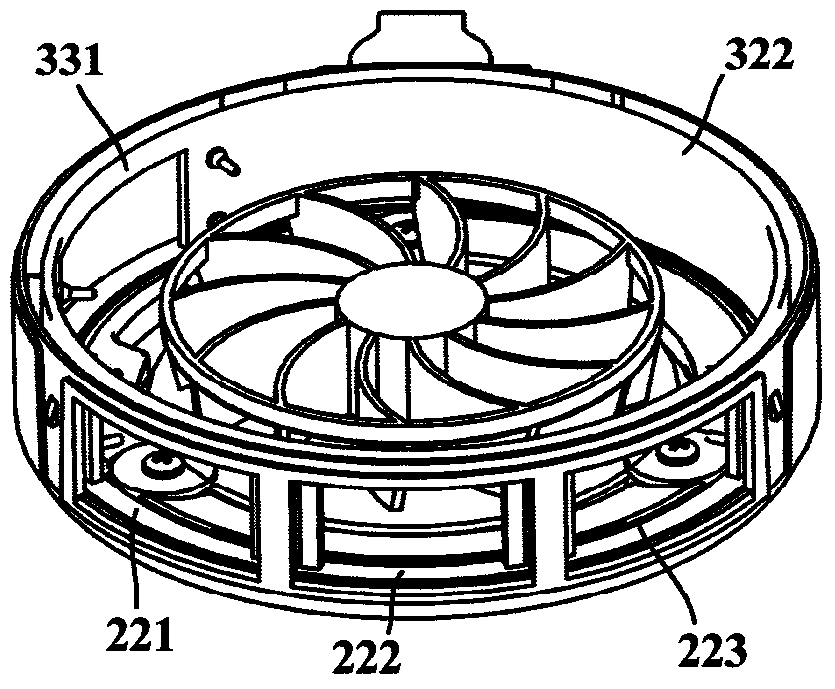 Branch air supply device and refrigerator with the branch air supply device