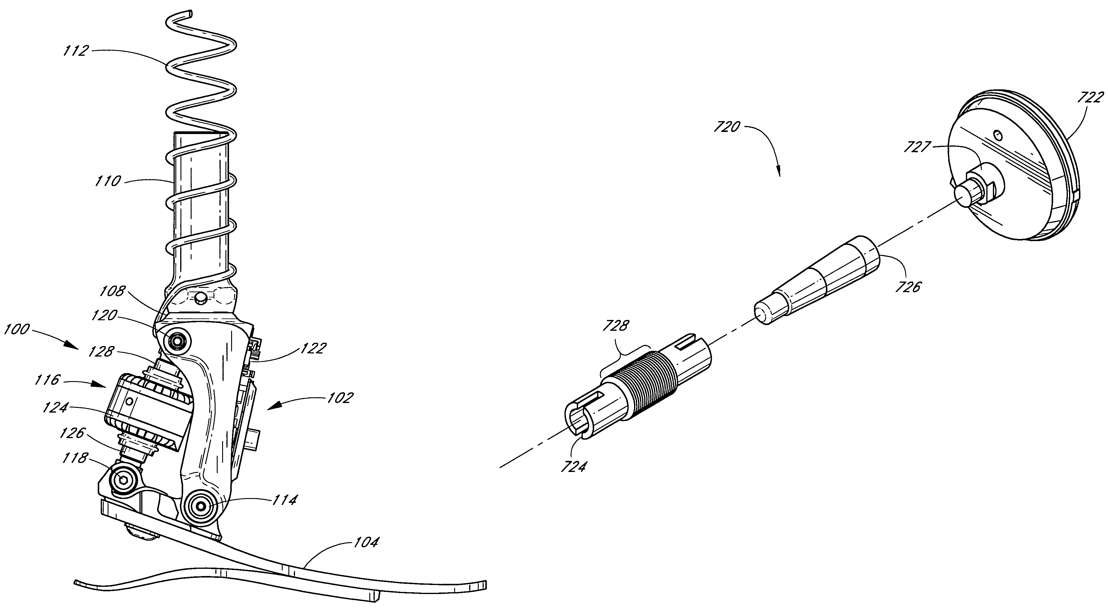 Systems and methods for adjusting the angle of a prosthetic ankle based on a measured surface angle