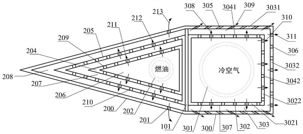 Oil-gas composite cooling type flame stabilizer and combustion chamber