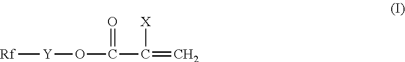 Treatment comprising water- and oil-repellent agent